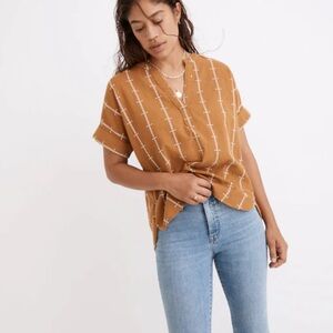 Madewell Brown Button Down Shirt